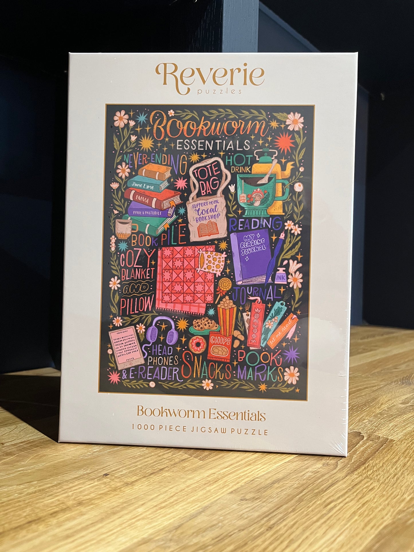 Bookworm Essentials 1000 piece jigsaw puzzle by Reverie