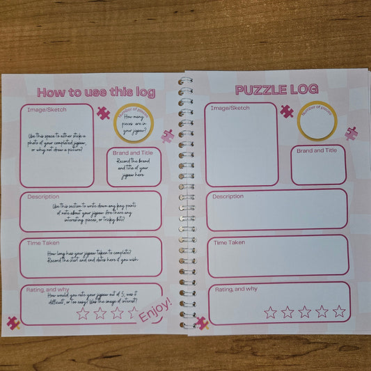 My Jigsaw Puzzle Log Book